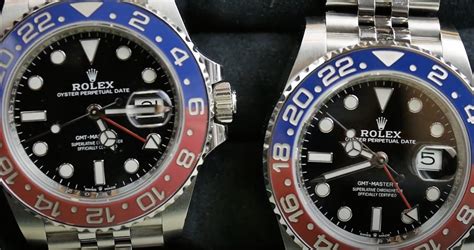 rolex pepsi bezel watch|Rolex Pepsi bezel color difference.